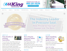 Tablet Screenshot of kingprintingsolutions.com